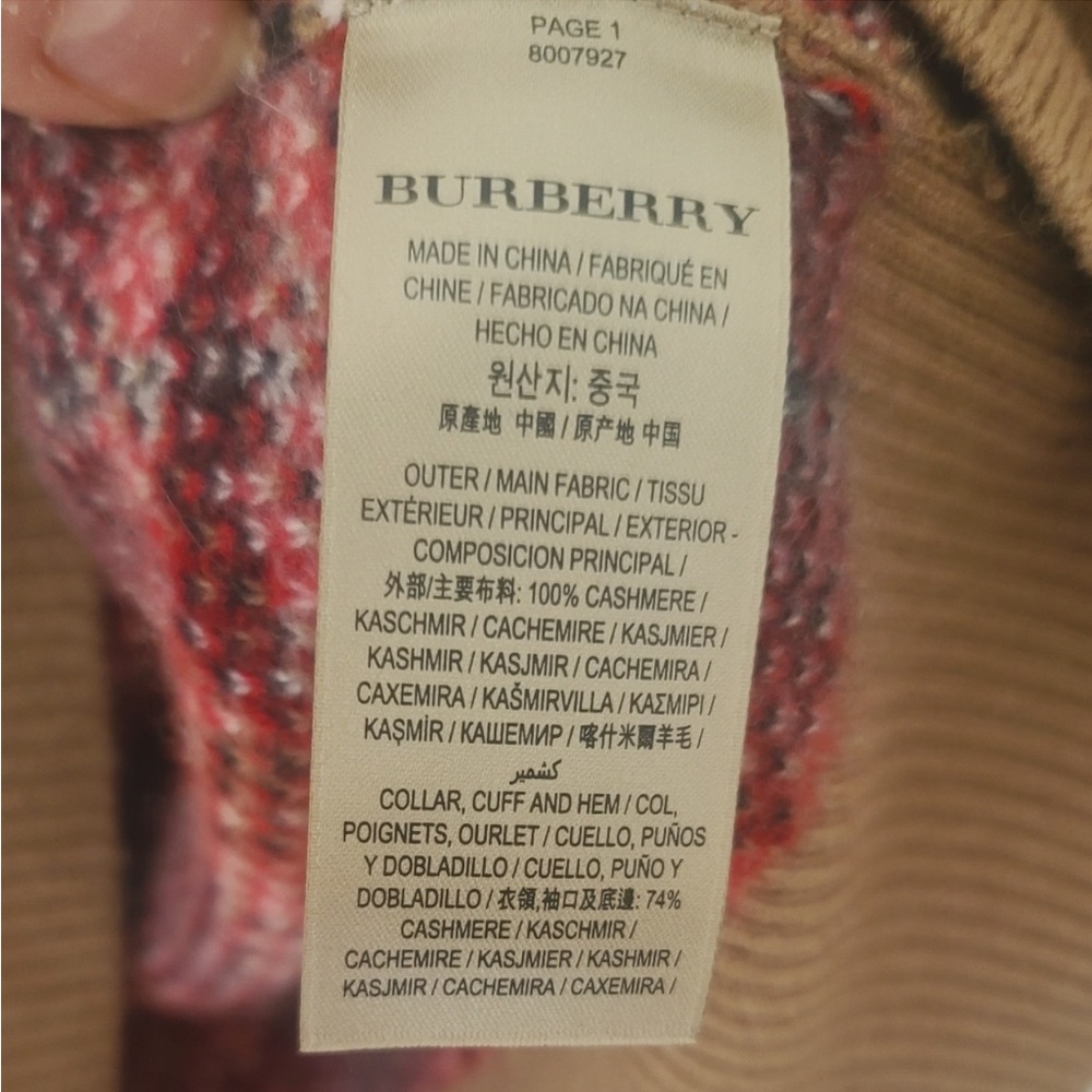 Burberry cashmere sweater - Picture 3 of 3